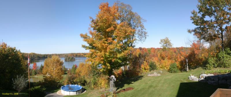 Thirteen Island Lake fall clours panorama